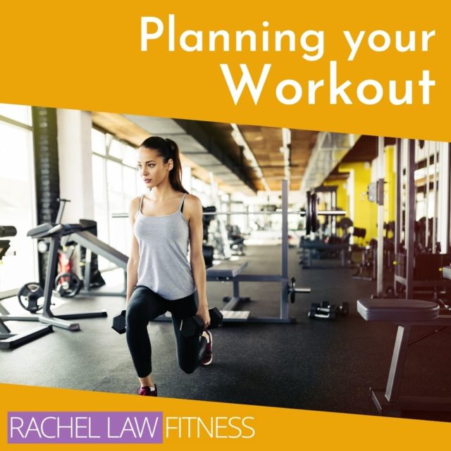 Planning your workout - image shows a woman with dumbbells